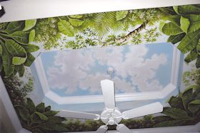 Painted Ceiling in Residential Bedroom, Myrtle Beach, SC