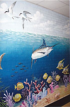 Mural in St. James Elementary School, Myrtle Beach, SC